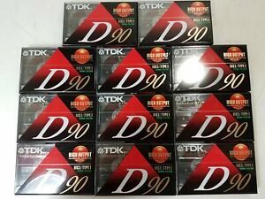Sealed Blank TDK High Bias Cassette Tapes Lot