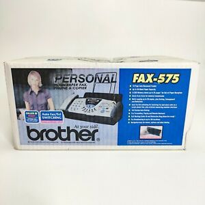 NEW Brother FAX-575 Machine Personal Plain Paper Fax Machine Phone &amp; Copier