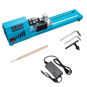 150W 12V-24V Mini Beads Machine Miniature Lathe DIY Woodworking Lathe Grinding