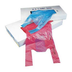 GRAINGER APPROVED 5DUN6 Plastic Shopping Bag,T-Shirt Bag,PK1000