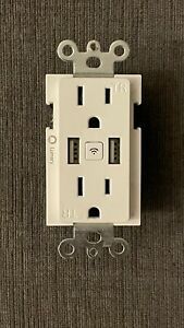 Lumary Smart Outlet, Wi-Fi Outlet in Wall with 2 USB Ports