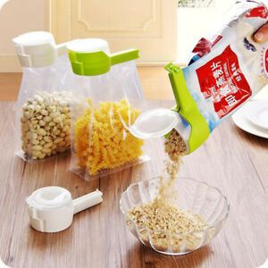 Kitchen Multifunction Seal Pour Food Storage Bag Clip Clamp Snack Sealing Cl^CR