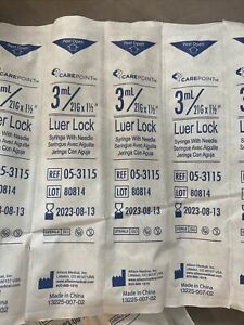 3ml 21 guage 1-1/2 inch syringe w/ needle 76 count