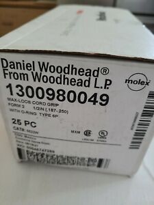 Woodhead 5522W Cable Strain Relief Grip O-Ring Locknut Max-Loc Cord (Box of 25)
