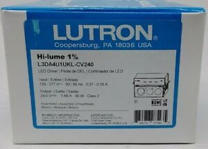 Lutron L3DA4U1UKL-CV240 LED Driver, 24VDC, 120/277VAC Hi-lume
