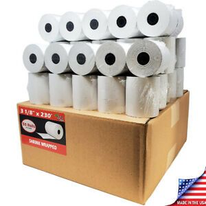 3 1/8 x 230 Thermal Receipt Paper POS Cash Register 50 Rolls STAR TSP100