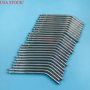 50 x Dental Syringe Nozzles Tip 3-in-1 Alloy Spray Three Way Air Water Syringe
