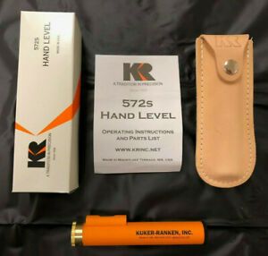 *BRAND NEW* Kuker Ranken 572s Hand Level with Leather Pouch- Hand Eye Level Tool