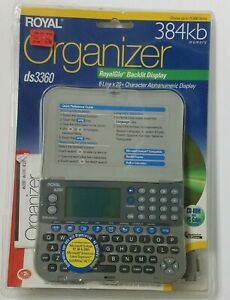 Royal Organizer ds3360 Royalglo Backlit Display 384kb Calculator Expense Manager