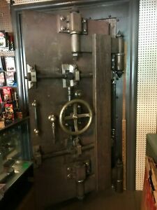 Antique Mosler Bank Vault - Double Door - Once Robbed - Beautiful Etching