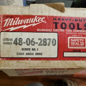 Milwaukee Tool Power Drill Right Angle Drive Attachment Kit 48-06-2870