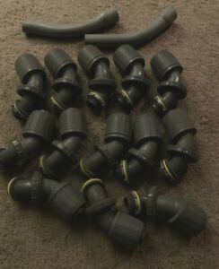 Flex Connector, FNMC-B, 90&#039;s, Liquid-Tight, 15 Total, 1/2”, electrical conduit