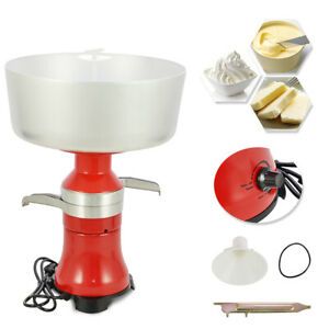 Electric Fresh Milk Cream Centrifugal Separator Metal 80-100L/H 110V US Stock