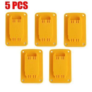 Durable 5 Pack 20V Tool &amp; Battery Holders Made Fits For Dewalt /Milwaukee