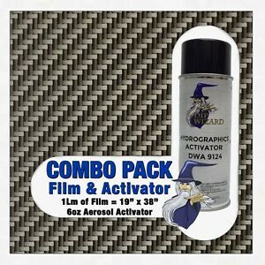 hydrographic film / activator Twill Carbon Fiber 1 hydro dip dipping wizard
