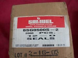 SHOP FIND=1500?SAMUEL 5/8&#034; BANDING-STRAPPING-SEALS-#8SG0500S-2N  N12-0 SEALS