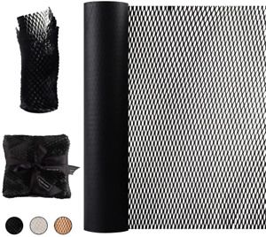 Packaging Paper Honeycomb Cushioning Wrap Rolls 15&#034;x98&#039; Eco-Friendly Black Paper