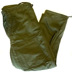 Vintage US Army Chemical Protective Suit Pants Green 1980 Size XL X-Large