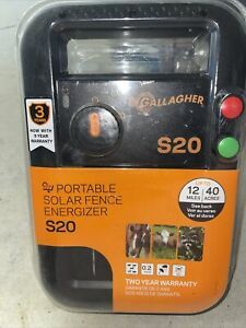 Gallagher S20 Solar Fence Charger - Black/Yellow