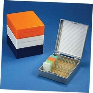 53075A ABS Plastic Cork Lined Slide Storage Box for 25 Slides, Gray 1