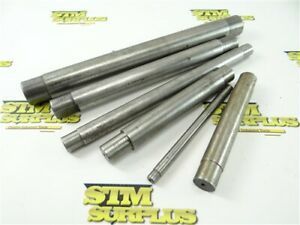 LOT OF 6 LATHE MANDRELS .400&#034; TO 1.250&#034; DIAMETERS