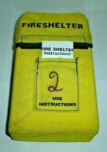 New FSS Fire Shelter w/ Belt Clips Emergency Fire Protection Firefighter NOS