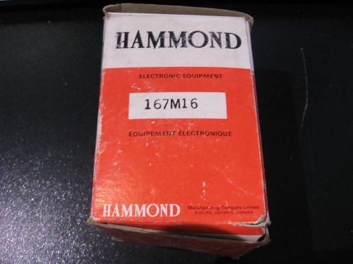 Hammond 167m16 transformer120v pri 16v sec center tapped 60 hz 48va - nos for sale