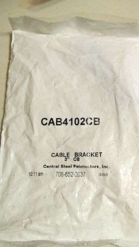 CENTRAL STEEL 3” CABLE BRACKET, 3&#034;, CB / CENTRAL OFFICE BLUE NEW CAB4102CB