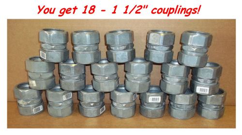 Emt compression coupling, 1 1/2 conduit coupling,  you get 18 @ 1/2 off. for sale