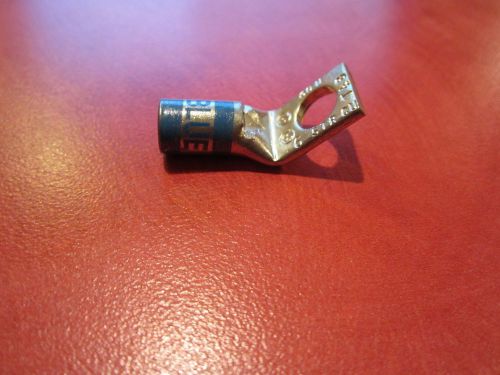 Thomas &amp; betts 30n 6 awg 1 hole 45 degree non insulated blue die crimp lug for sale