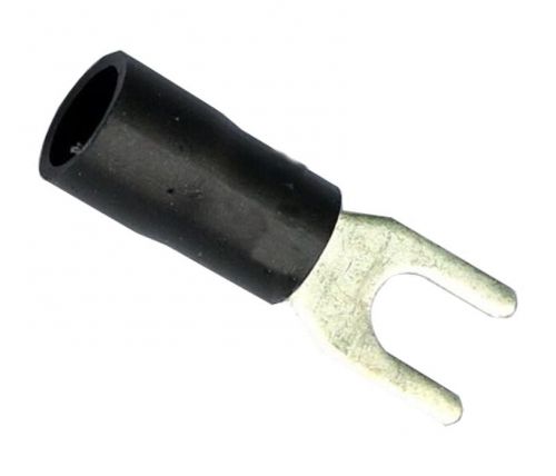 100x crimp spade wire connector 37amp fork terminal black 4.3mm best us for sale