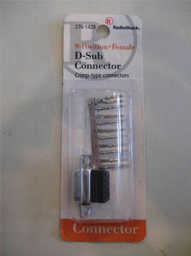 RadioShack 276-1428 9-Position Female D-Sub Connector Crimp Type  (#4411)