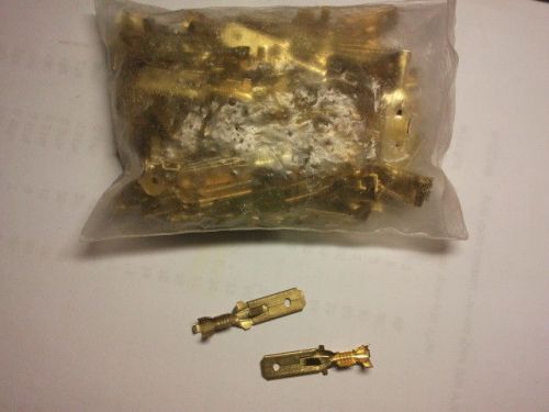electric copper or brass crimp terminal long males.for plastic housing 100 pc