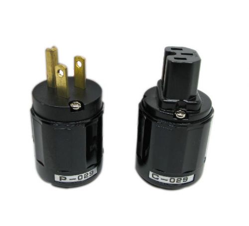 New arrival new p-029 us power plug + c-029 iec connector for audio for sale