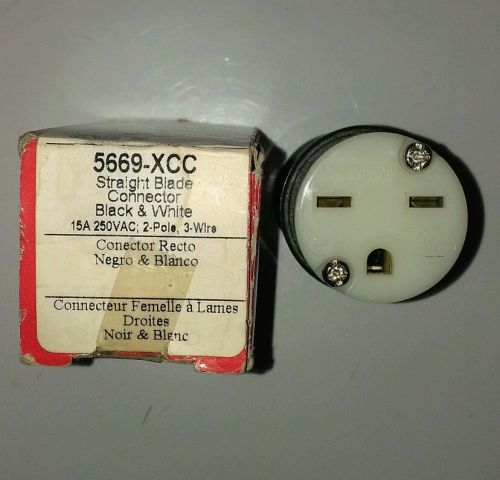PASS &amp; SEYMOUR LEGRAND #5669-XCC 15A 250VAC CORD PLUG 2 pole 3 wire heavy duty