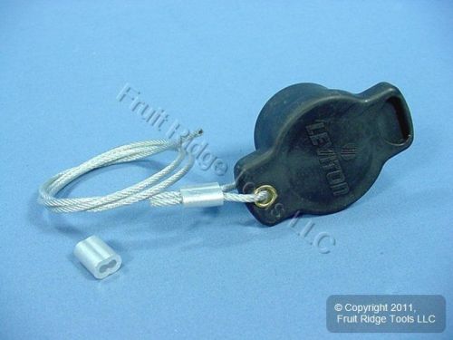Leviton black 18 series cam connector female protective insulator cap 18p22-e for sale