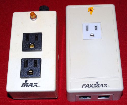 LOT of 1 MAX 2 &amp; 1  PANAMAX FAXMAX SURGE PROTECTORS 120 VAC, 15 MAX AMPS