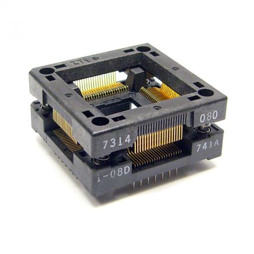 New wells-cti 7314-080-1-08 open-top ic test socket qfp for sale