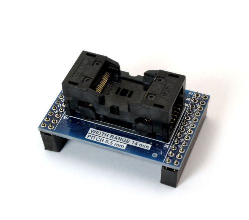 VSOP40 TSOP 40 socket (10x14mm) with PCB Adapter &amp; Double Row Header Programmer