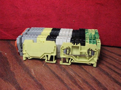 Lot of (26) terminal blocks 2pt wago 280 with end cap for sale
