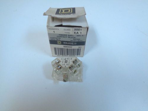 Square d 9001 ka-1 series n finger safe contact block - brand new! - free ship for sale