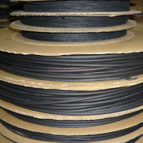 300 feet black 2:1 heat shrink tubing 3 values 1.5mm 2.5mm 4mm each 100 feet for sale