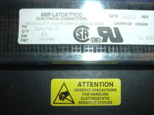 746292-5 amp/tyco idc connector factory rail of 50 new units rohs for sale