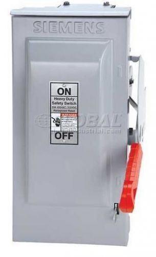 New siemens hf321nr 30a 240v 3p 3r disconnect fusible heavy duty safety switch for sale