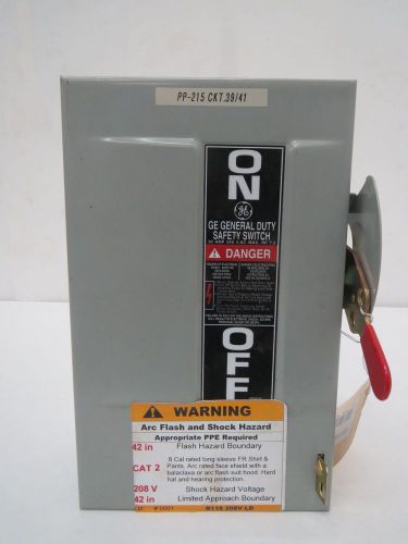 GENERAL ELECTRIC TG3221 FUSIBLE 30A AMP 240V-AC 3P DISCONNECT SWITCH B277546