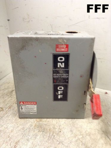 GE Heavy Duty Safety Switch Cat No THN3361 Model 10 30A 600VAC/250VDC Type 1