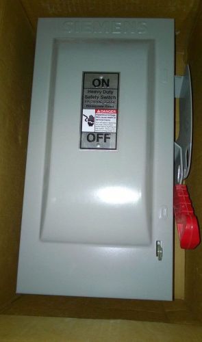One (1) hardly used siemens hf321n 3p 30a hd safety switch fusible for sale