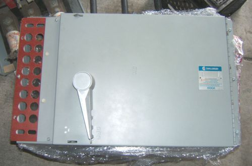 CHALLENGER FUSIBLE SWITCH PANELBOARD CAT# QSF6033 DR 600A 240V REFURBISHED