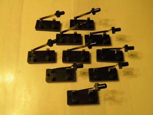 Knife Switches; 10 total; plastic; single throw; single pole