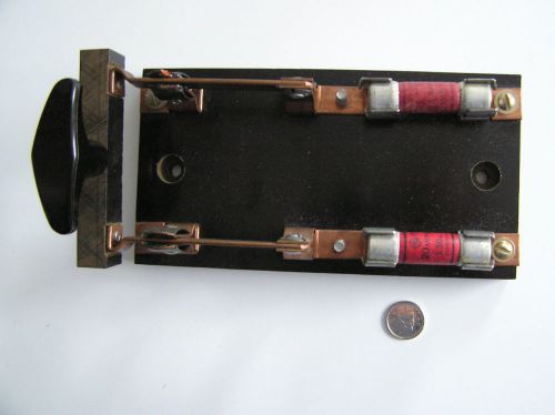 Large vintage electrical knife double blade throw switch office art ~ steampunk for sale
